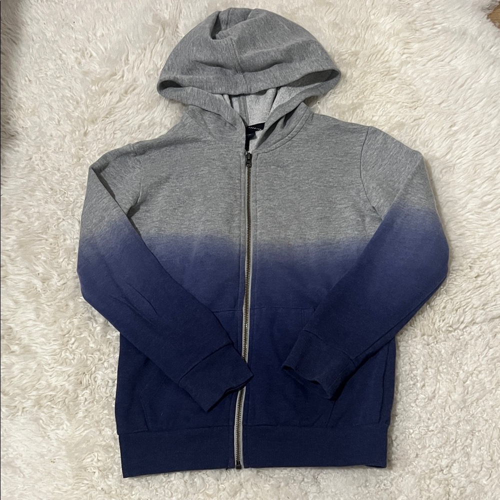 Kids Gradient Gray and Blue Hoodie